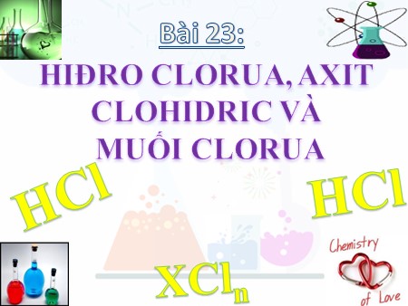 Bài giảng Hóa học Lớp 10 - Bài 23: Hiđro clorua, axit clohidric và muối clorua