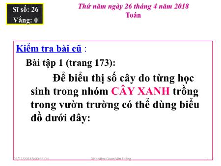 Bài giảng Toán Lớp 5 - Tiết 169: Luyện tập chung (Trang 175) - Quan Văn Thắng