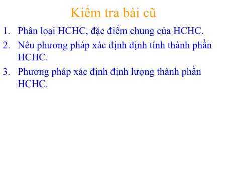 Bài giảng Hóa học Lớp 11 - Tiết 28, 29: Công thức phân tử hợp chất hữu cơ - Trường THPT Quang Trung
