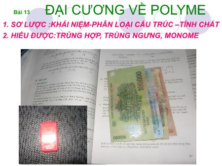 Bài giảng Hóa học Lớp 12 - Bài 13: Đại cương về Polyme - Trường THPT Quang Trung