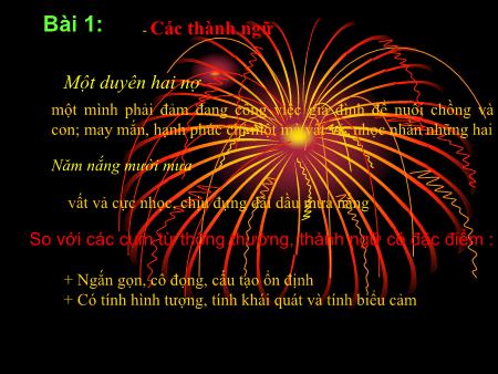 Bài giảng Ngữ văn Lớp 11 - Thực hành về thành ngữ - Trường THPT Quang Trung