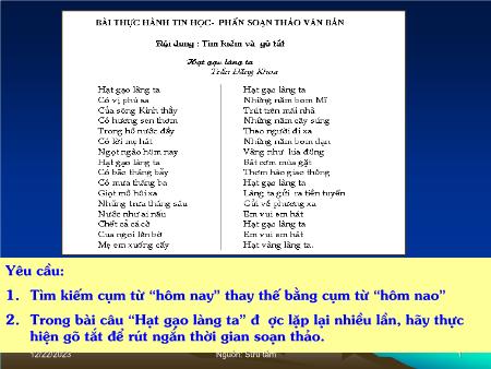 Bài giảng Tin học Lớp 10 - Tiết 48, Bài 18: Các công cụ trợ giúp soạn thảo - Trường THPT Quang Trung