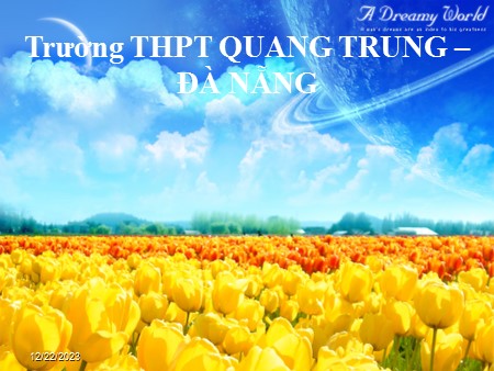 Bài giảng Vật lí Lớp 10 - Tiết 19, Bài 15: Định luật III Newton - Trường THPT Quang Trung