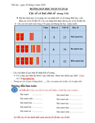 Bài dạy môn Toán Lớp 4 - Tuần 26 - Năm học 2019-2020