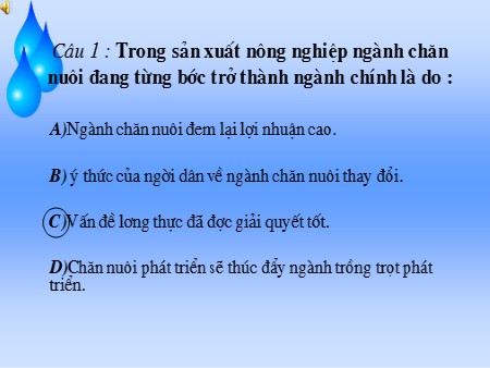 Bài giảng Địa lí Lớp 12 - Tiết 26, Bài 23: Thực hành Phân tích sự chuyển dịch cơ cấu ngành trồng trọt