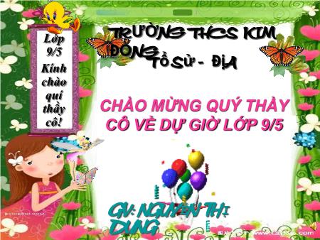 Bài giảng Lịch sử Lớp 9 - Tiết 8, Bài 7: Các nước Mĩ La Tinh - Nguyễn Thị Dung